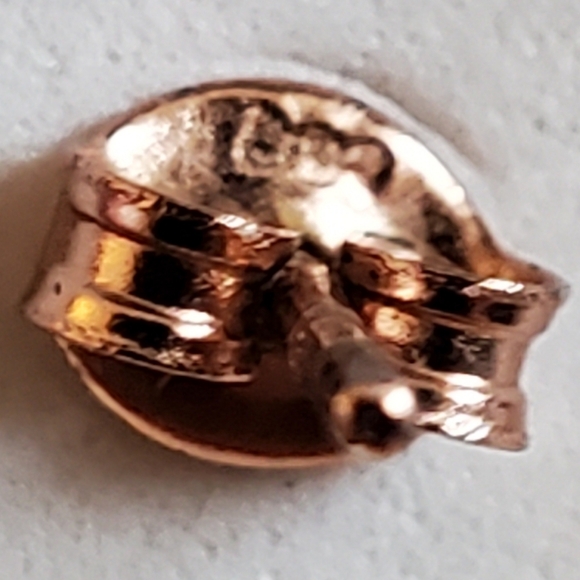 ROSE GOLD OVER 925 STERLING SILVER MAUVE MORGANITE Pink Drop PIERCED Earrings - Picture 5 of 8